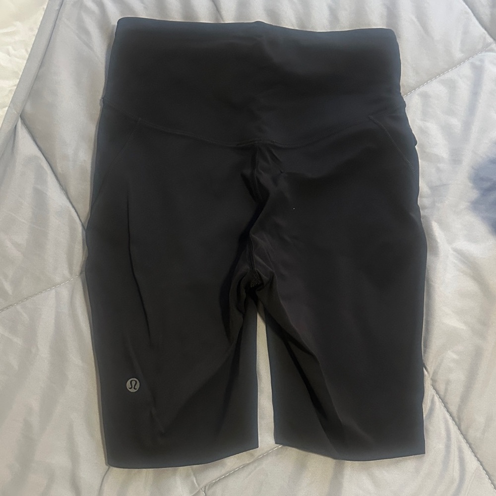 lululemon athletica Black High-Waist Bike Shorts